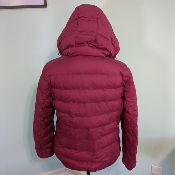 Uniqlo Ultra Light Down Puffer Jacket maroon Women medium - Picture 2 of 5